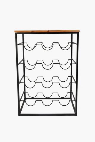 12 Bottle Wine Rack Side Table