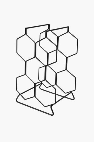 Hexagon 5 Bottle Wine Rack