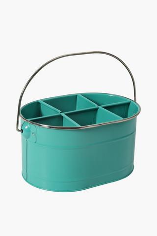Galvanised 6 Division Caddy