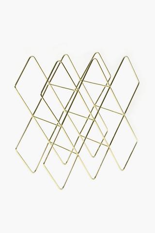 10 Bottle Metallic Wine Rack