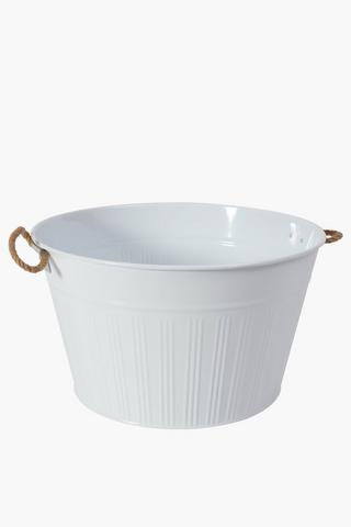 Rope Trim Ribbed Drinks Tub