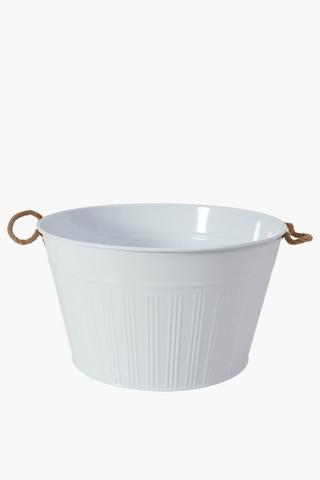 Rope Trim Ribbed Drinks Tub