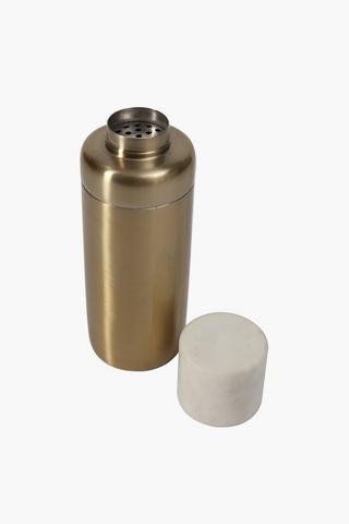 Marble And Metal Cocktail Shaker
