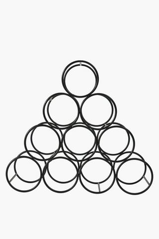 10 Bottle Metallic Wine Rack
