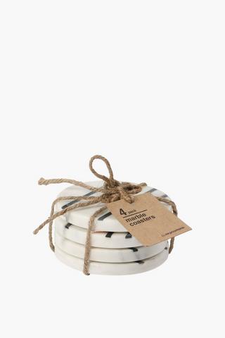 4 Pack Marble Coasters