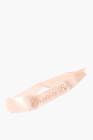 Bride To Be Sash