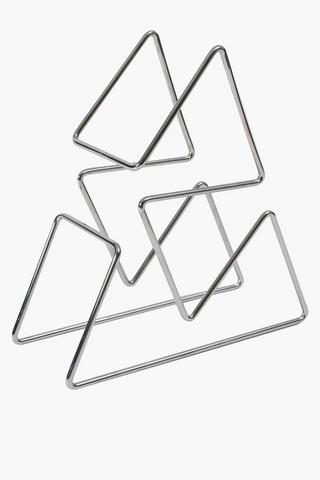 4 Bottle Metallic Wine Rack
