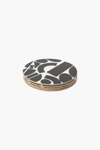 4 Pack Gina Cork Coasters