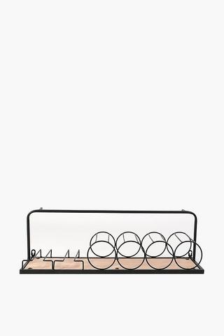 6 Bottle Wall Mounted Wine Rack