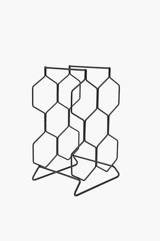 Hexagon 5 Bottle Wine Rack