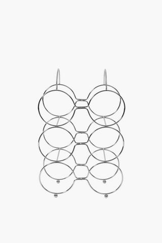 6 Bottle Metallic Wine Rack