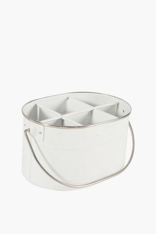 Galvanised 6 Division Caddy