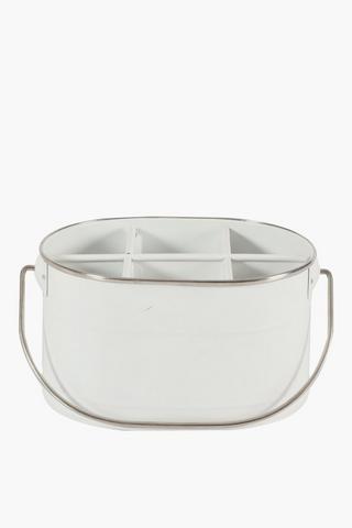 Galvanised 6 Division Caddy