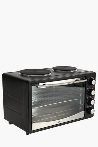 Small 2 plate on sale stove oven