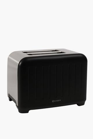Eiger Linea Nero 2 Slice Toaster