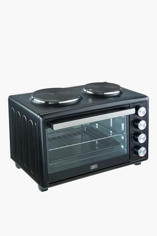 Small 2 plate on sale stove oven