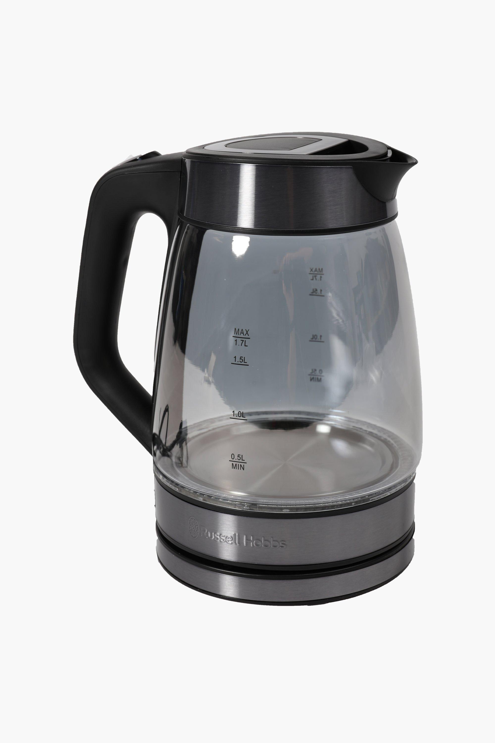  Russell Hobbs Glass 1.7L Electric Kettle, Black