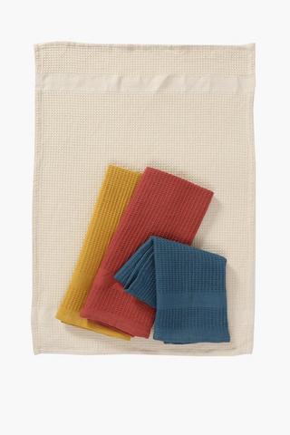 4 Pack Waffle Tea Towels