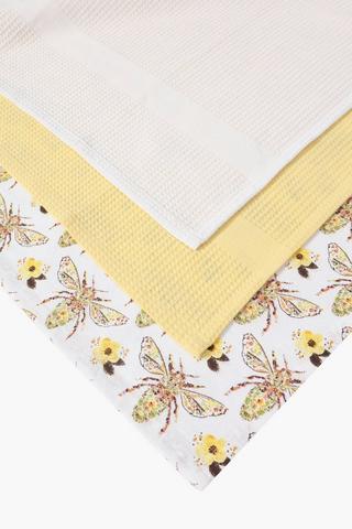 3 Pack Honey Bee Tea Towels