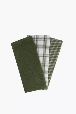 3 Pack Recycled Cotton Tea Towels