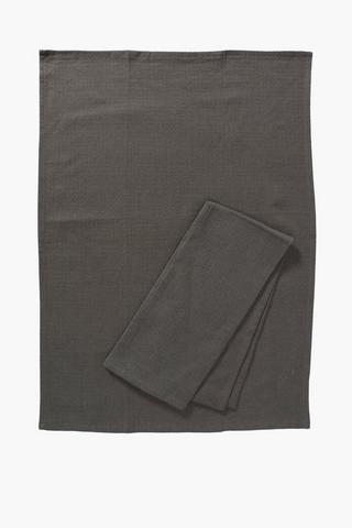 2 Pack Linen Blend Tea Towels