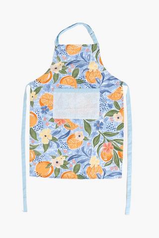 Printed Olive Apron