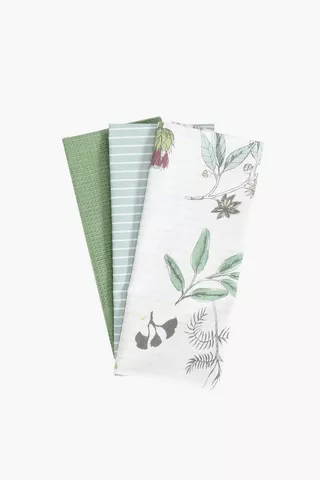 3 Pack Floral Bay Tea Towels