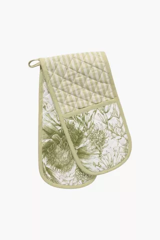 Zoe Floral Double Oven Glove