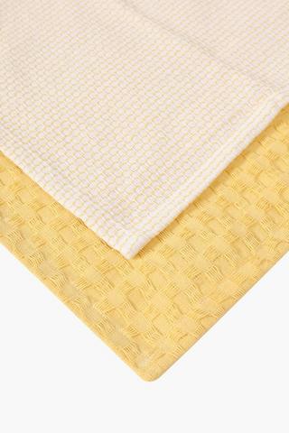 2 Pack Geo Weave Tea Towels