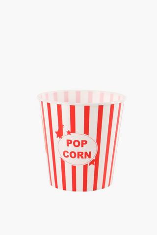 Plastic Popcorn Bowl, Medium