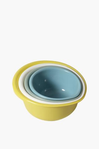 Set Of 4 Lipped Mixing Bowls