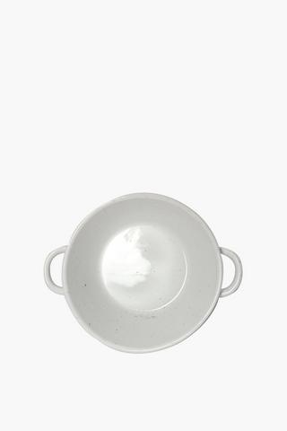 Stoneware Ribbed Bowl, 27cm