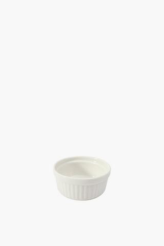 Ribbed Porcelain Ramekin, 6cm