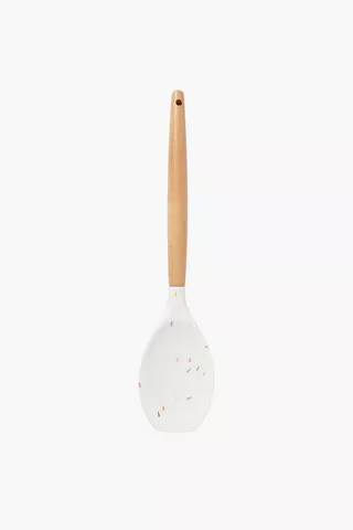 Speckle Silicone Solid Spoon