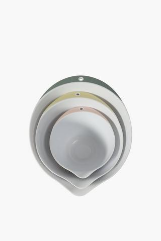 Set Of 3 Silicone Mixing Bowls