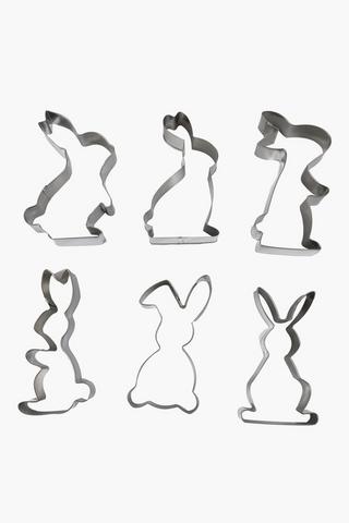 6 Piece Bunny Cookie Cutter
