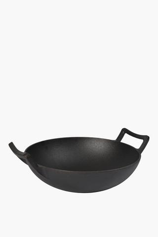 Cast Iron Wok, 32cm
