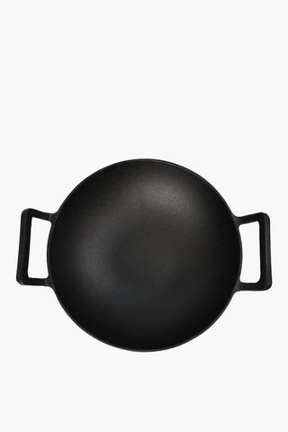 Cast Iron Wok, 32cm