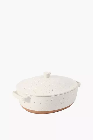 Speckle Casserole With Lid