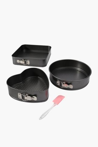 Baking Tins With Spatula Set
