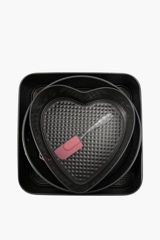 Baking Tins With Spatula Set