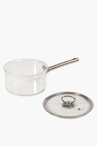 Brosilicate Glass Pot Long Handle