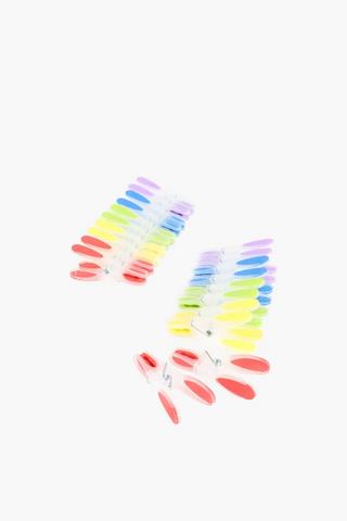 20 Rubber Grip Pegs