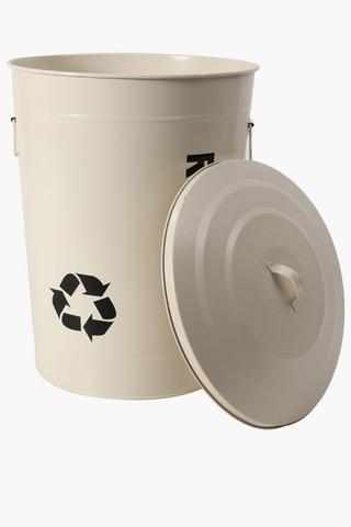 Galvanised Trash Bin 50 L