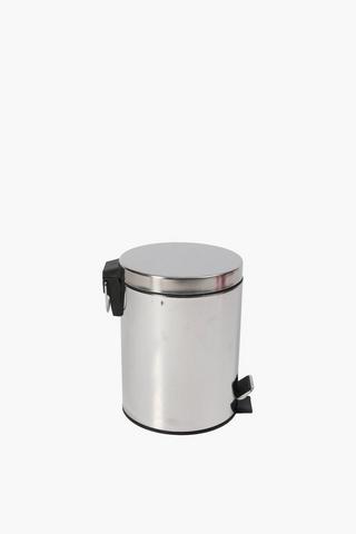 Stainless Steel Step Dustbin, 5l