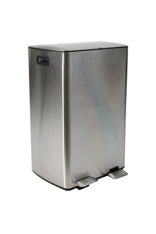 Stainless Steel 2 In 1 Recycle Bin, 60l