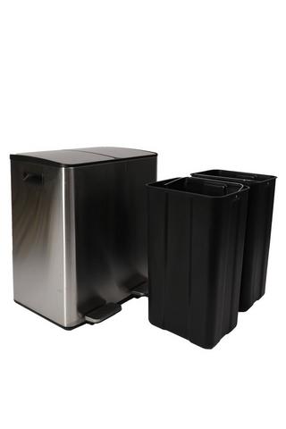 Stainless Steel 2 In 1 Recycle Bin