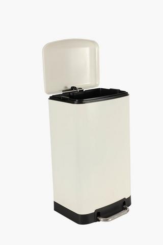 Stainless Steel Rectangle Step Dustbin, 30l