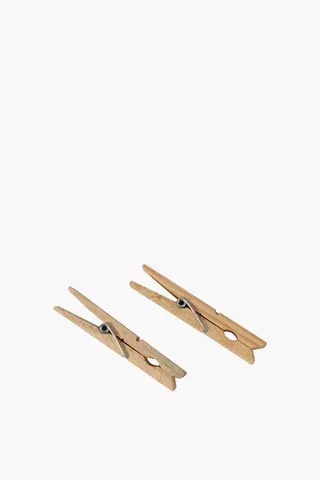 20 Wooden Pegs