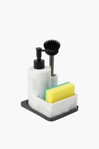 Marble Soap Dispenser Set
